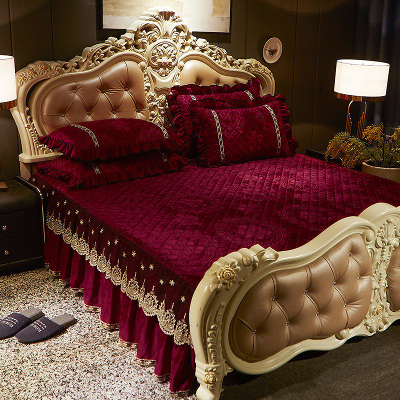 AI WINSURE-Embroidery Lace Vel - Embroidery Quilt Cover 评论和价格