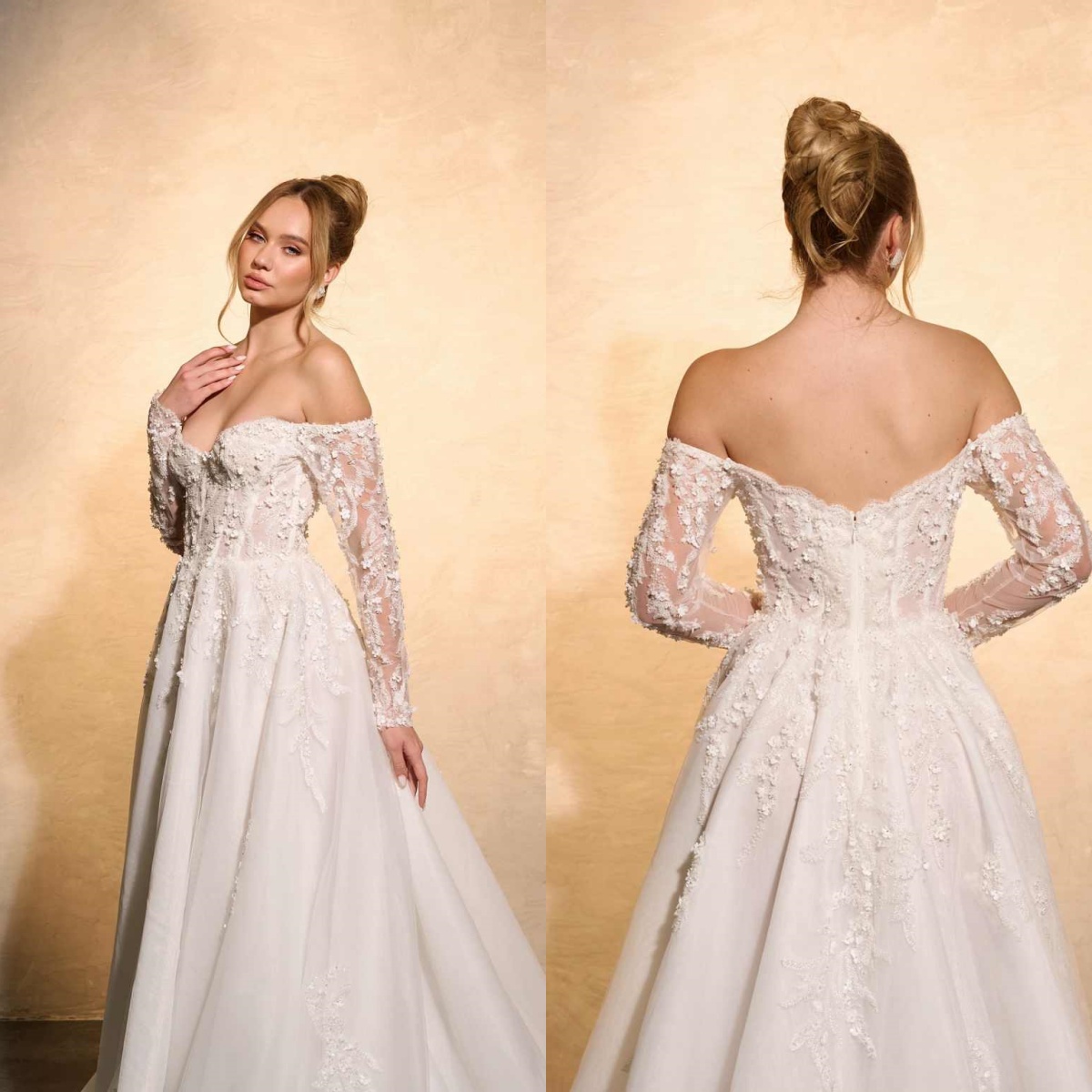 Elegant Wedding Dress A-Line L - Embroidery Online Design 评论和价格