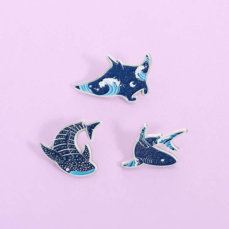 Cartoon marine creatures Ename - Embroidery Fish 评论和价格