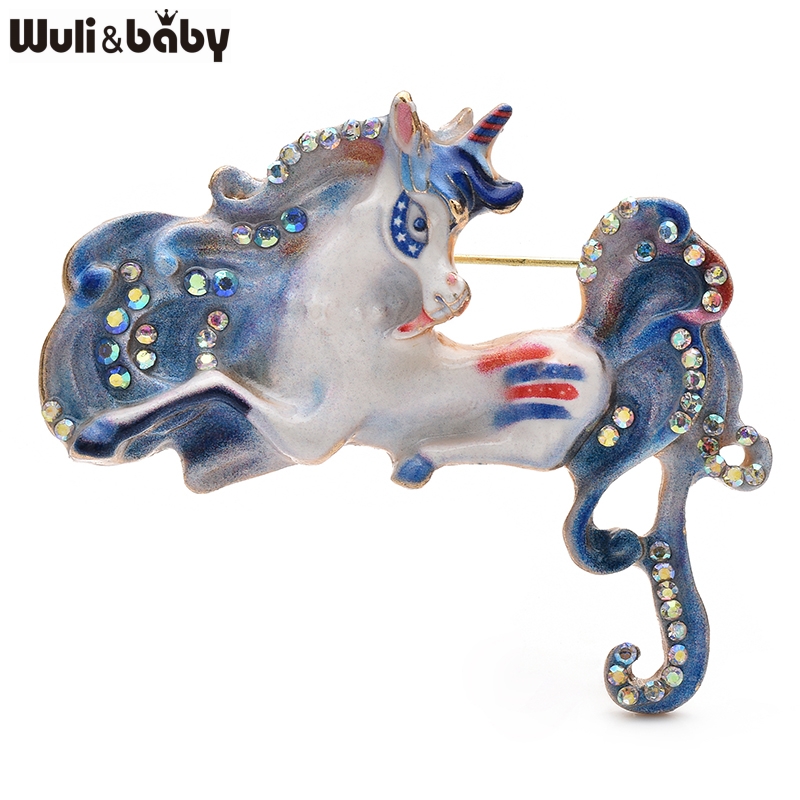 Wuli&baby Beautiful Enamel Hor - Embroidery Fish 评论和价格