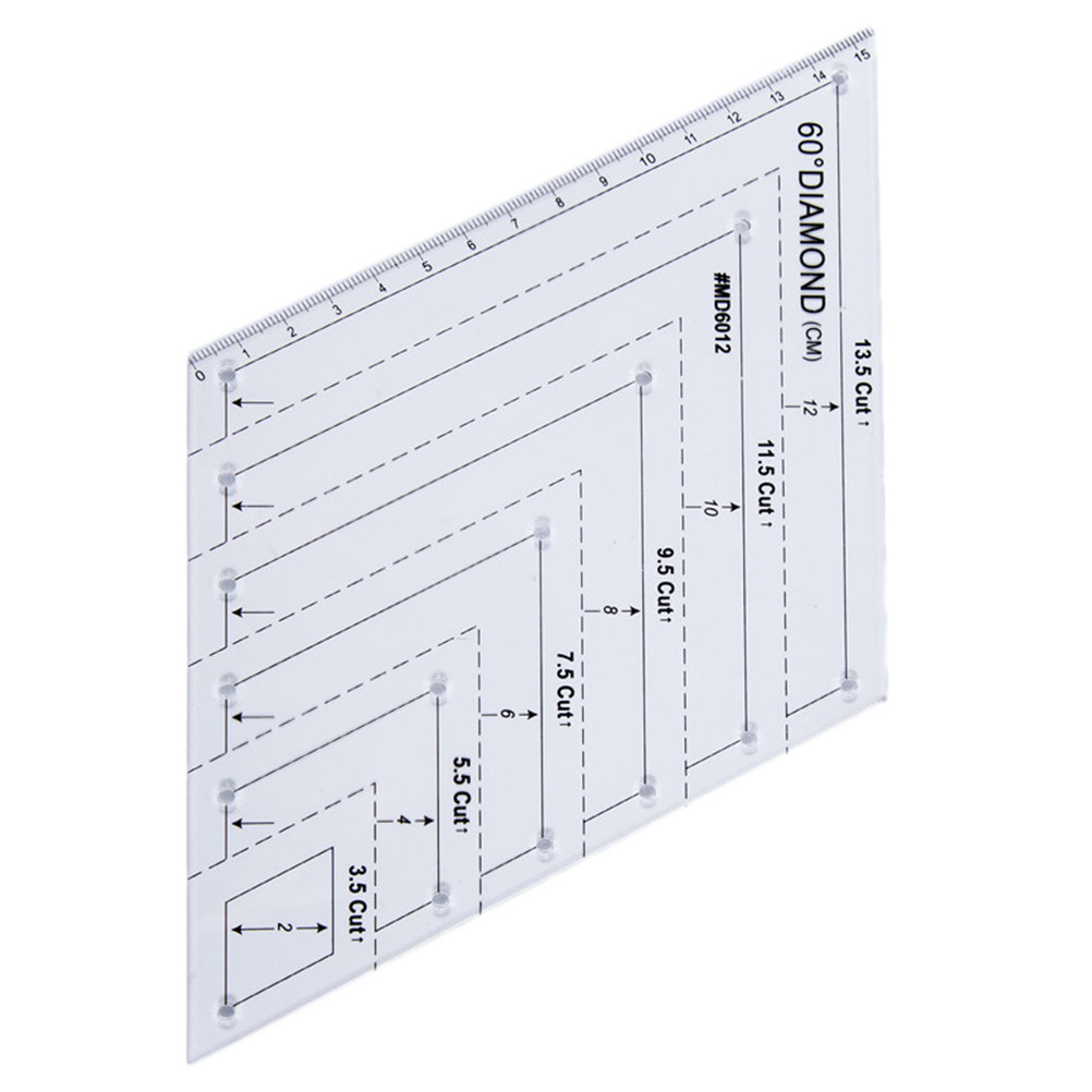 Acrylic Quilting Ruler 60 Degr - Embroidery Quilting 评论和价格