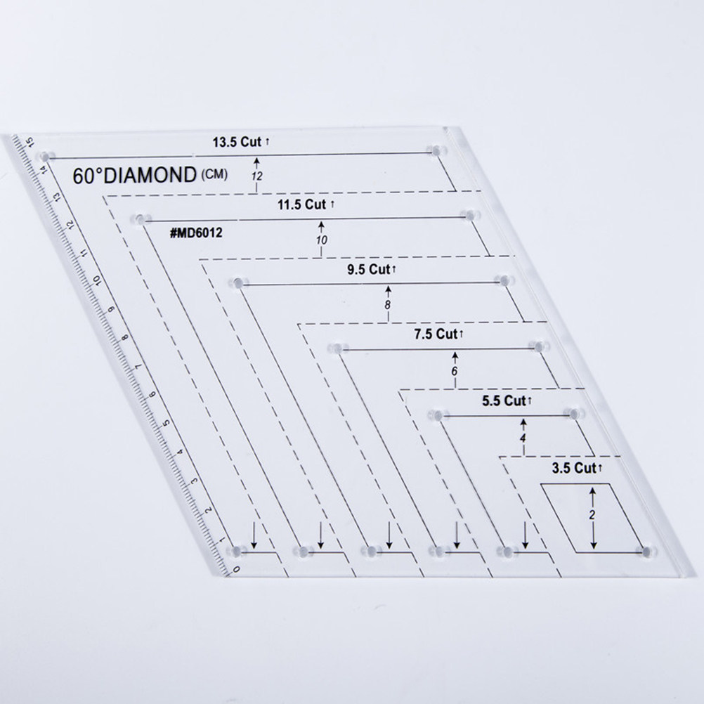 Acrylic Quilting Ruler 60 Degr - Embroidery Quilting 评论和价格
