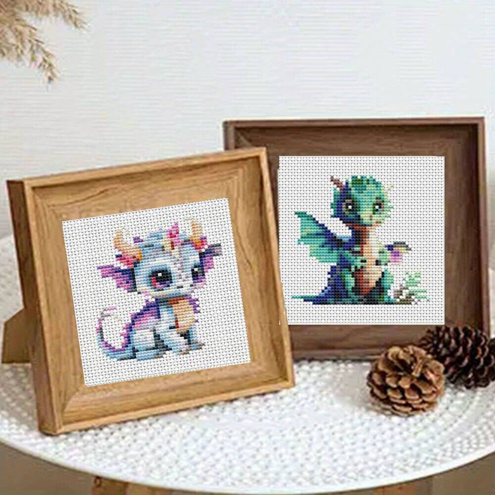 12Pcs Dragon Cross Stitch 11CT - Embroidery Job 评论和价格