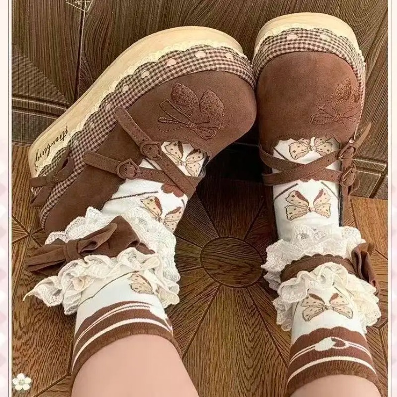 Lolita High Heels Height Incre - Embroidery Print 评论和价格
