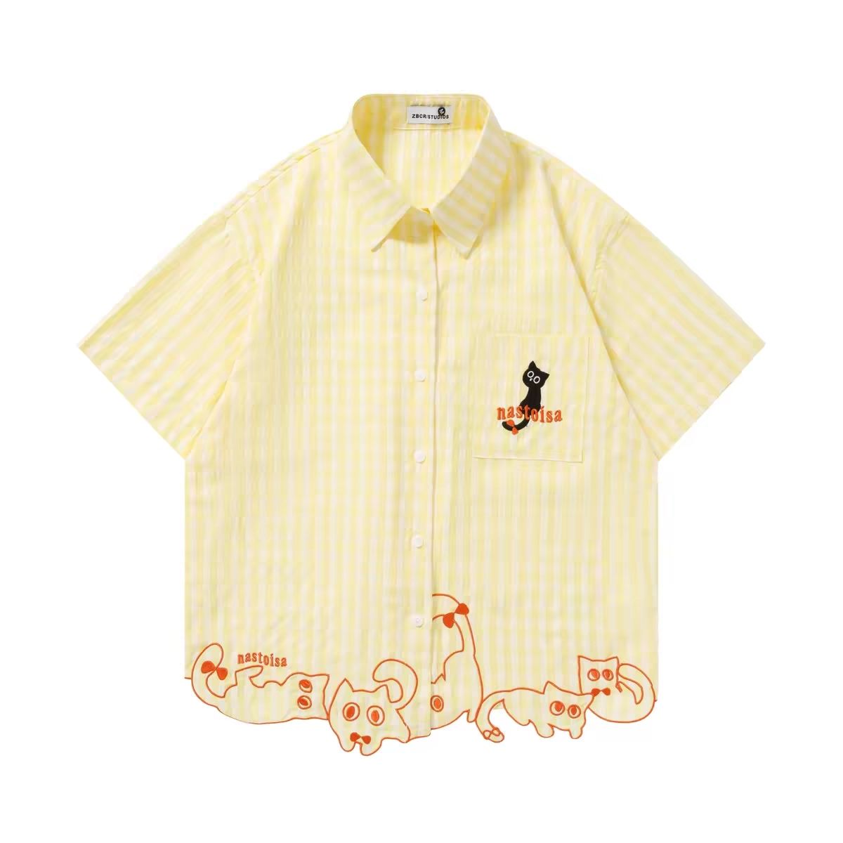 Chic Funny Cute Cat Embroidery - Embroidery Cat 评论和价格