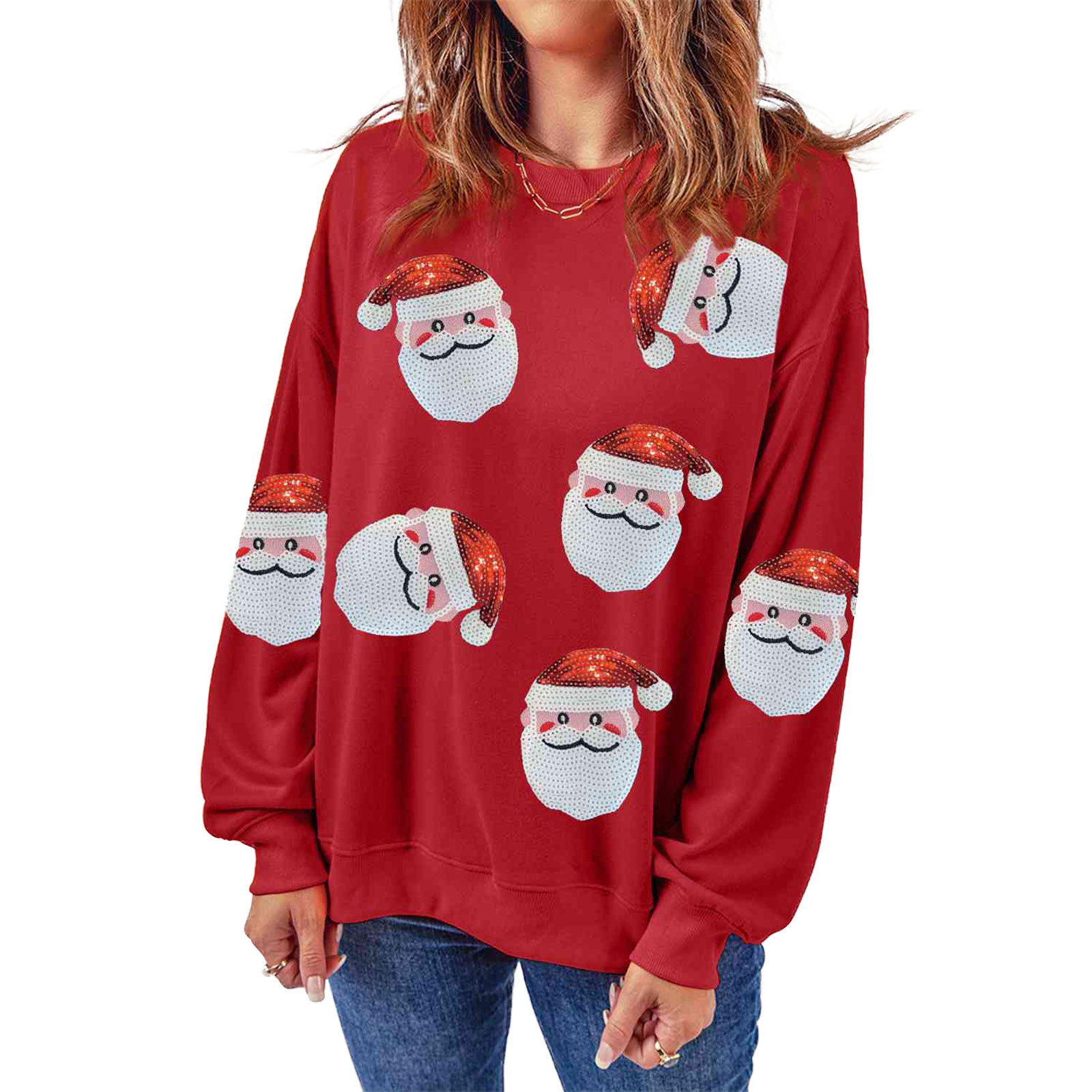 Christmas Sweater round Neck H - Embroidery Online Design 评论和价格