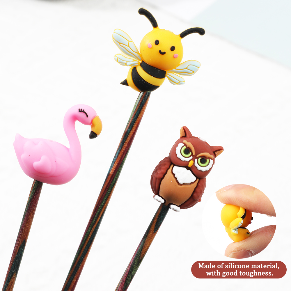 Knitting Needle Stoppers Needl - Embroidery Quilt Cover 评论和价格