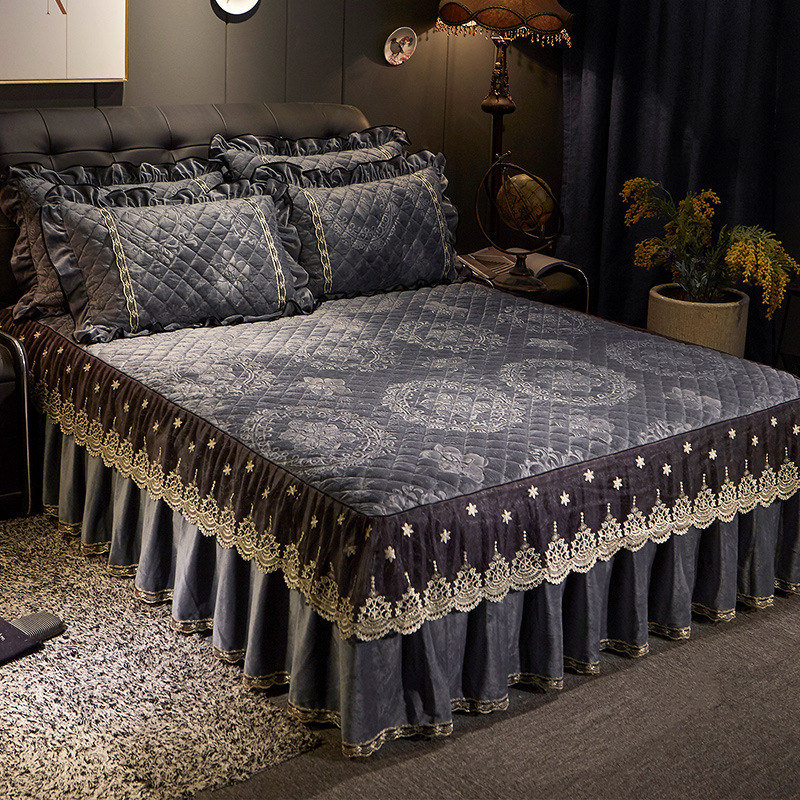AI WINSURE-Embroidery Lace Vel - Embroidery Quilt Cover 评论和价格