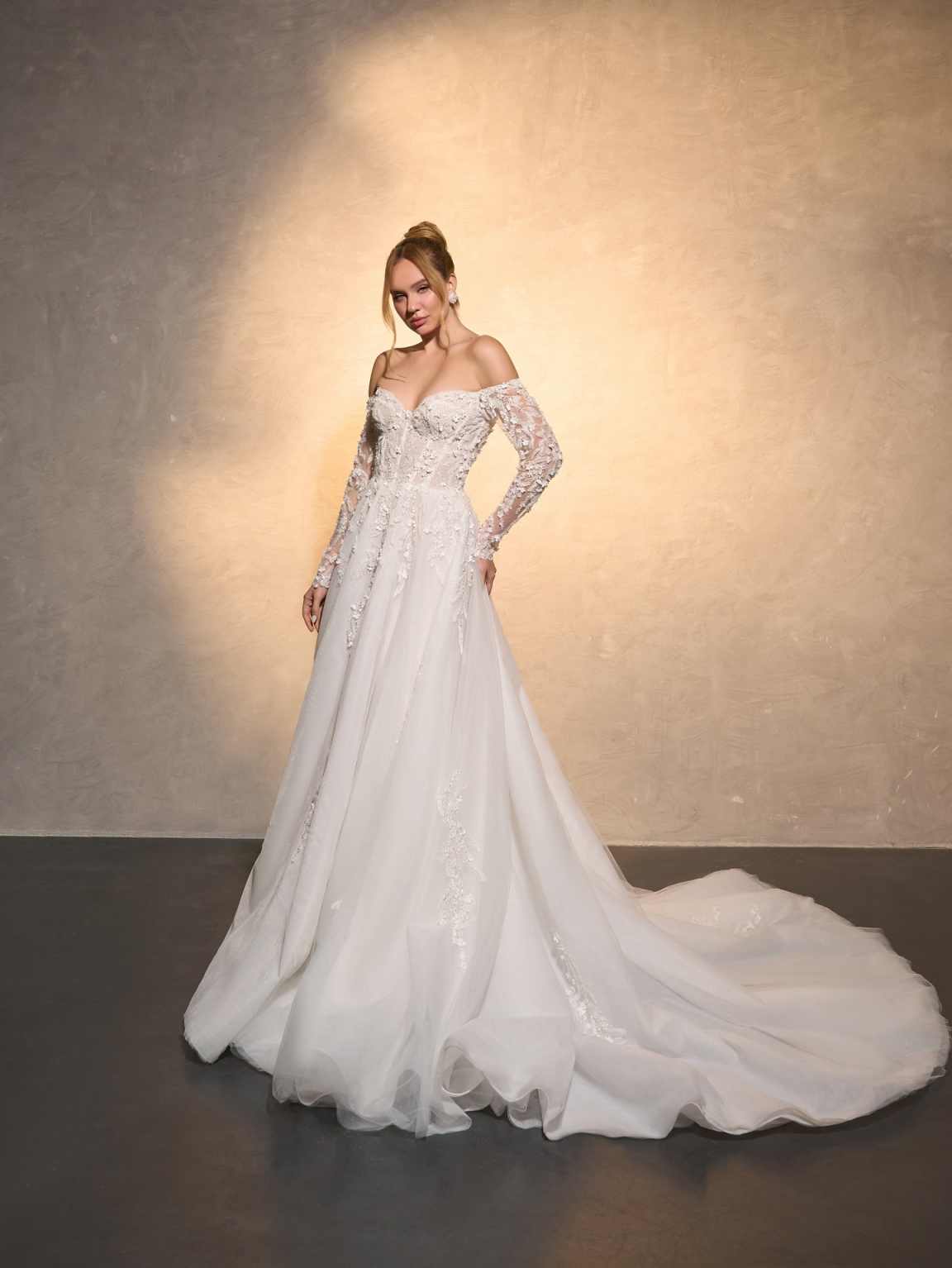 Elegant Wedding Dress A-Line L - Embroidery Online Design 评论和价格