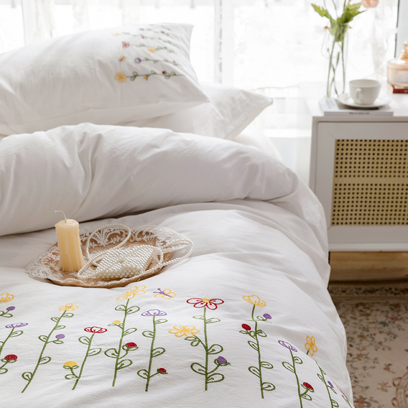 3pcs  Embroidery Duvet Cover S - Embroidery Quilt Cover 评论和价格