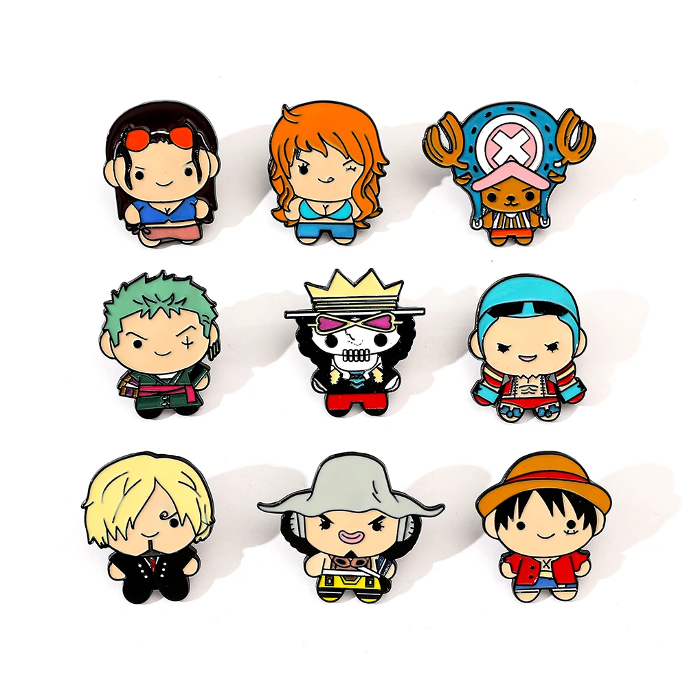 9 Pcs Creative Cartoon Brooch  - Embroidery Wallpaper 评论和价格
