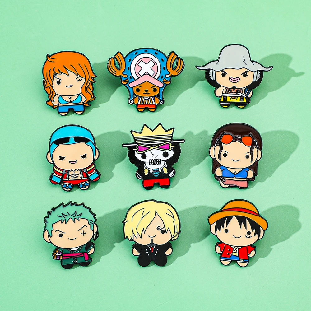 9 Pcs Creative Cartoon Brooch  - Embroidery Wallpaper 评论和价格