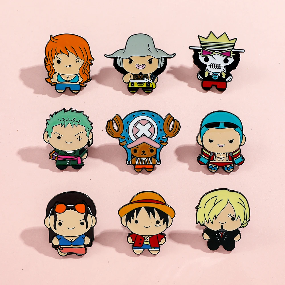 9 Pcs Creative Cartoon Brooch  - Embroidery Wallpaper 评论和价格