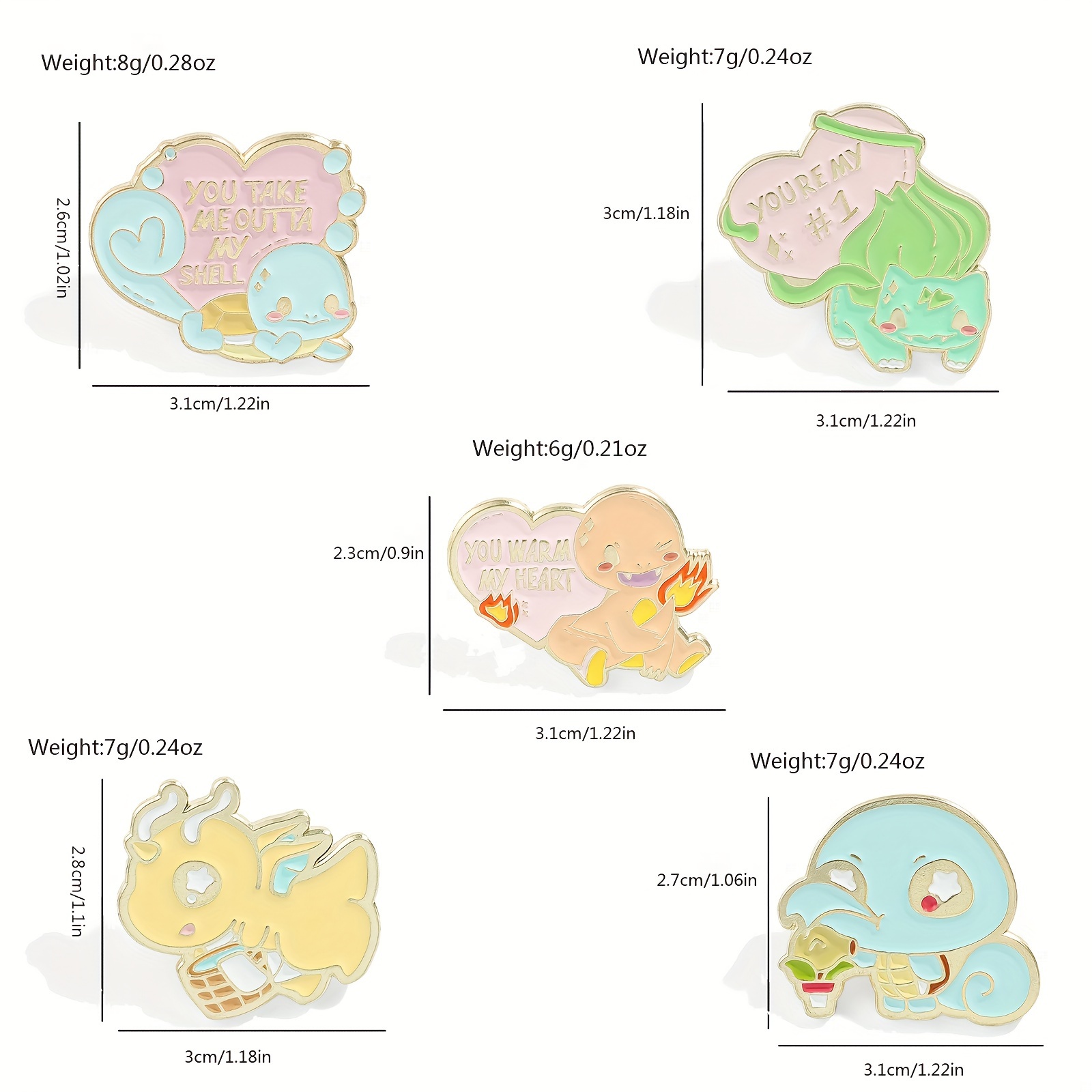 5 Pcs Cute Anime Brooch Person - Embroidery Wallpaper 评论和价格