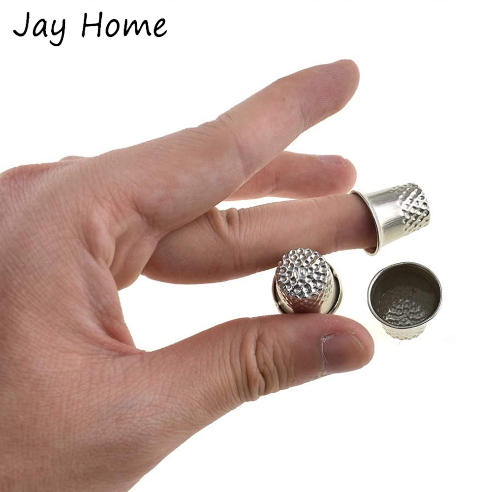 5/10Pcs Silver Sewing Thimbles - Embroidery Quilt Cover 评论和价格