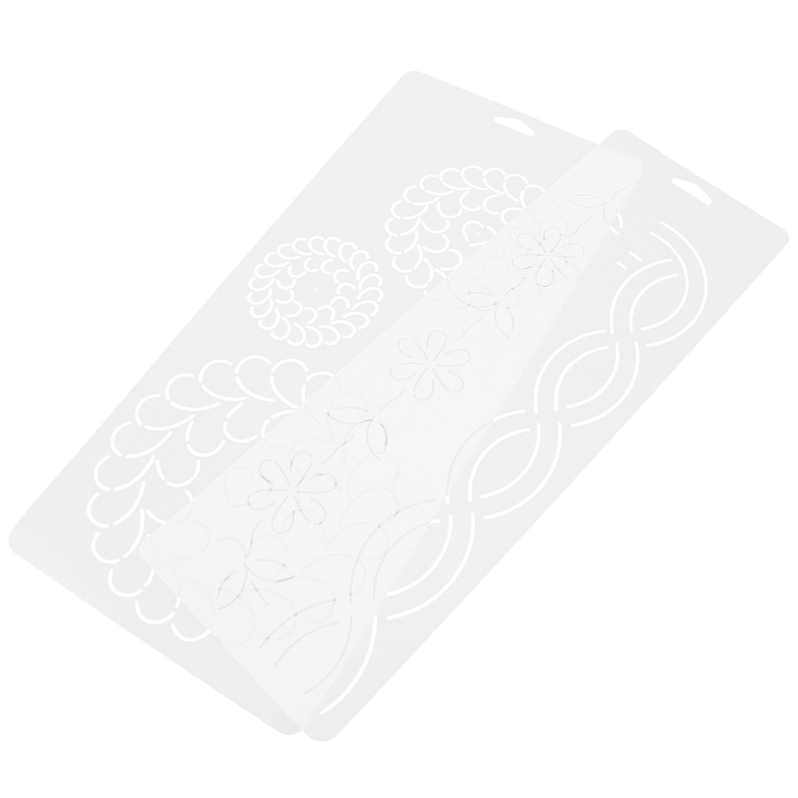 2Pcs Quilting Templates Set Tr - Embroidery Quilting 评论和价格