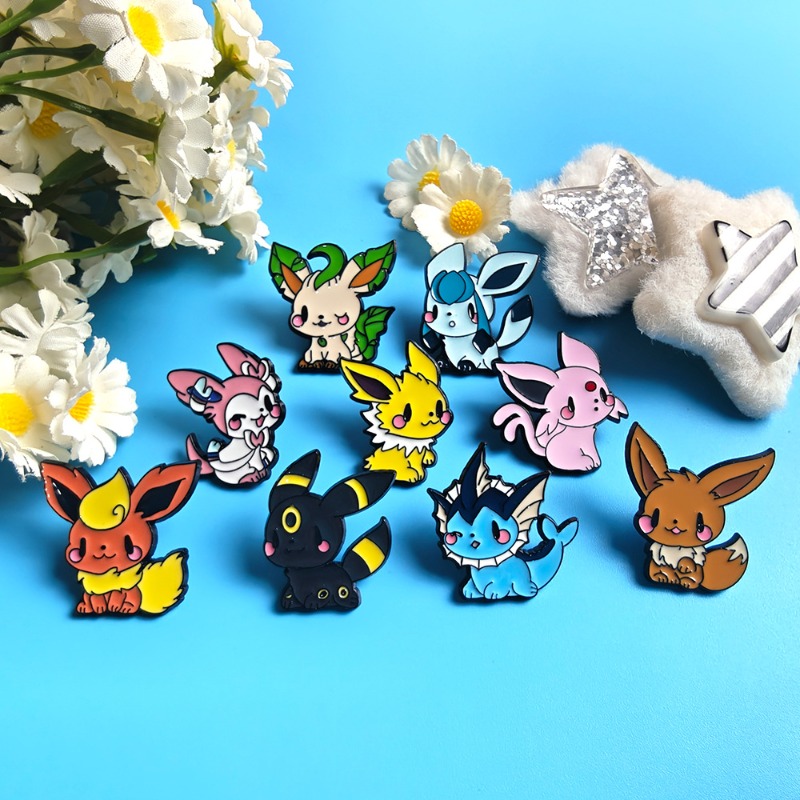 Hot 9 Pcs Anime Elf Brooch Set - Embroidery Wallpaper 评论和价格