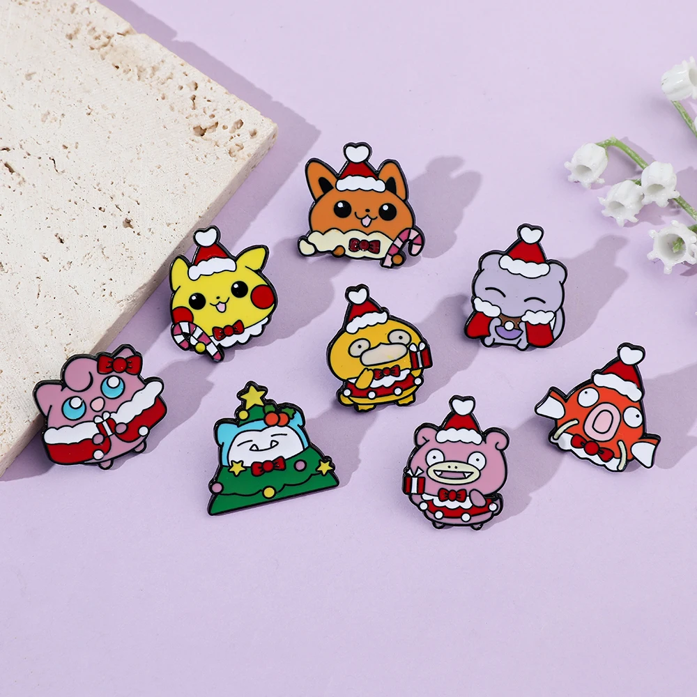 8 Pcs Christmas Slowpoke Brooc - Embroidery Wallpaper 评论和价格