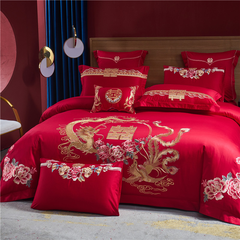 100% Cotton Bedding Set Luxury - Embroidery Quilt Cover 评论和价格