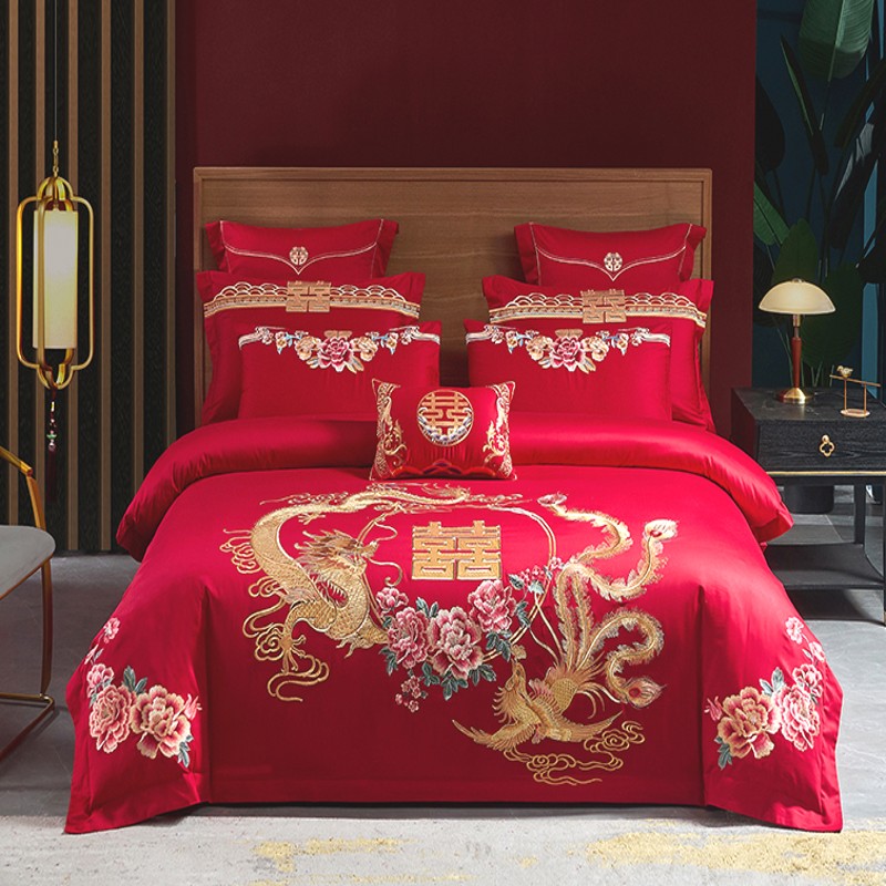 100% Cotton Bedding Set Luxury - Embroidery Quilt Cover 评论和价格