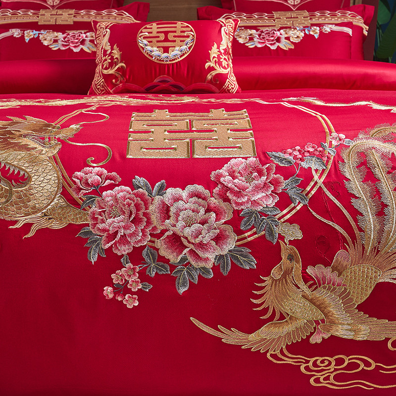 100% Cotton Bedding Set Luxury - Embroidery Quilt Cover 评论和价格