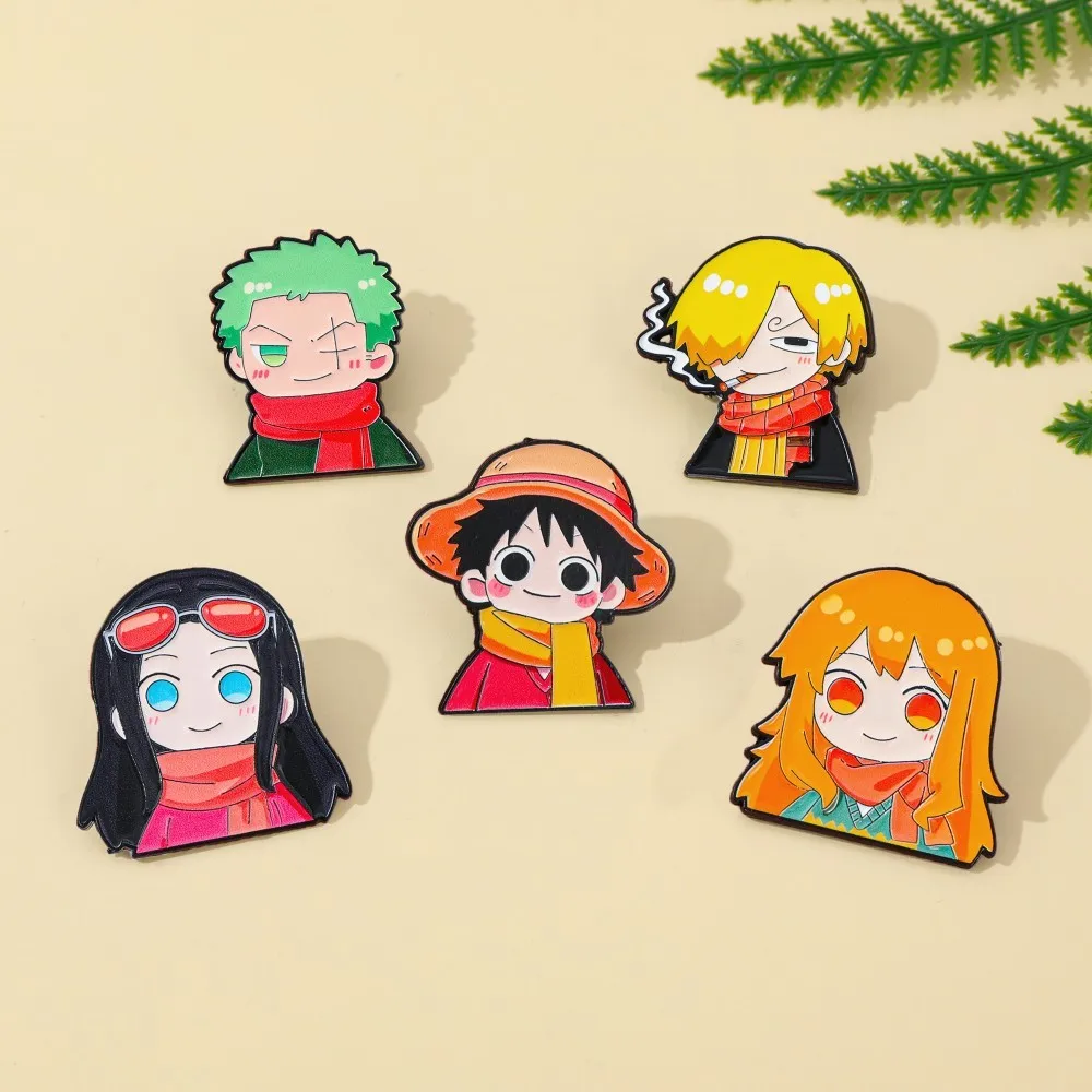 5 Pcs Cute Anime Cartoon Brooc - Embroidery Wallpaper 评论和价格