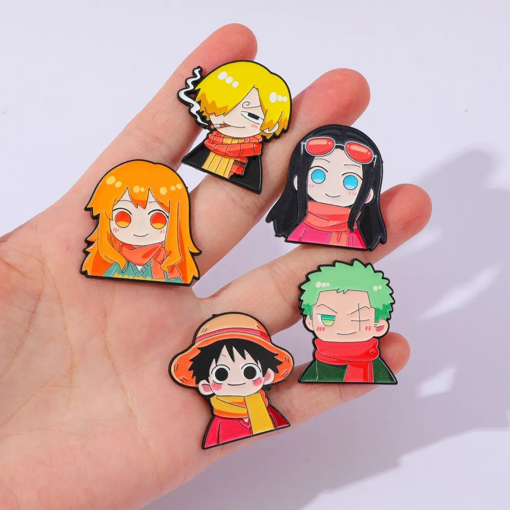 5 Pcs Cute Anime Cartoon Brooc - Embroidery Wallpaper 评论和价格
