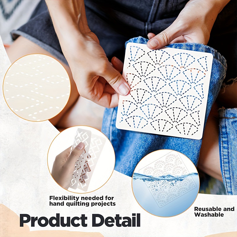 30Pcs Embroidery Templates DIY - Embroidery Quilting 评论和价格