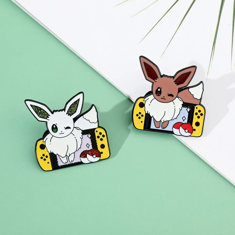 2 Pcs Anime Elf Cartoon Brooch - Embroidery Wallpaper 评论和价格