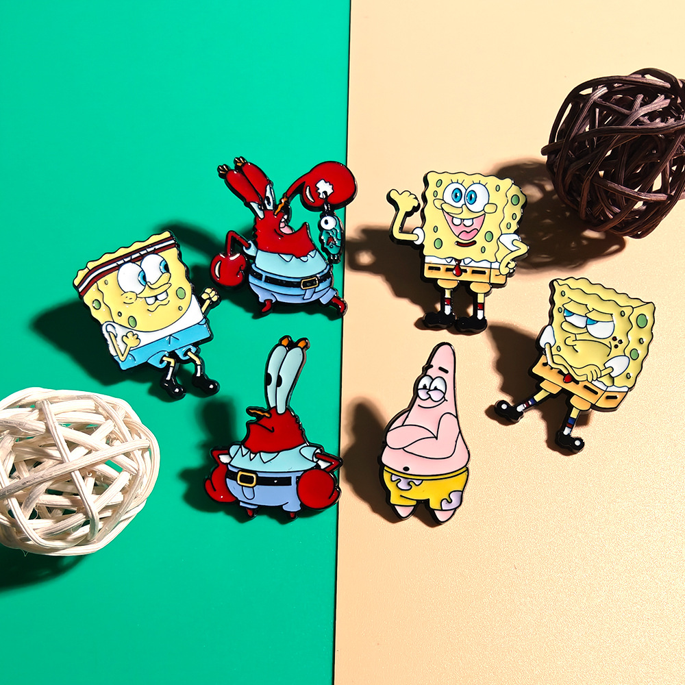 6 Pcs SpongeBob SquarePants An - Embroidery Wallpaper 评论和价格