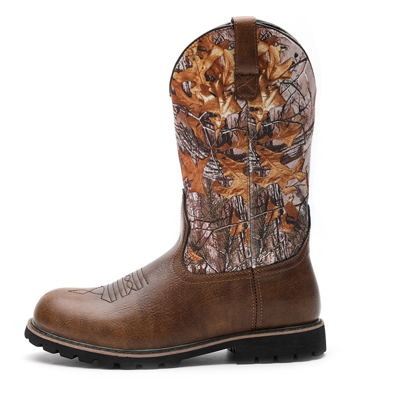 Men's Boots Classic Handmade E - Embroidery Print 评论和价格