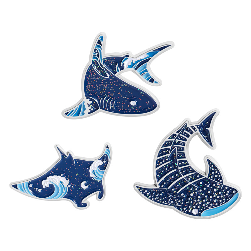 Cartoon marine creatures Ename - Embroidery Fish 评论和价格