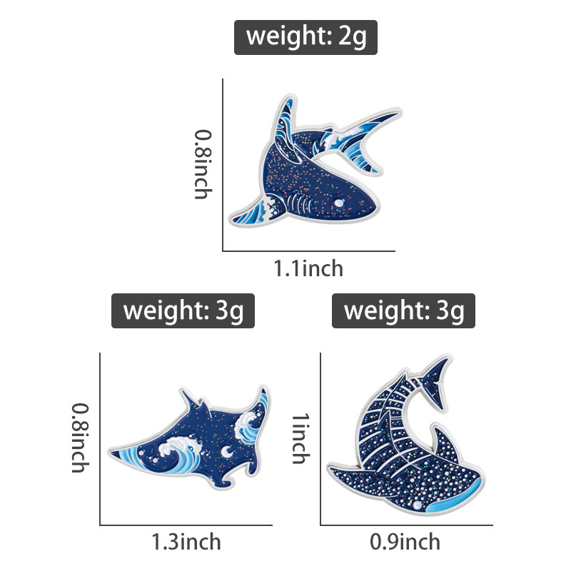 Cartoon marine creatures Ename - Embroidery Fish 评论和价格