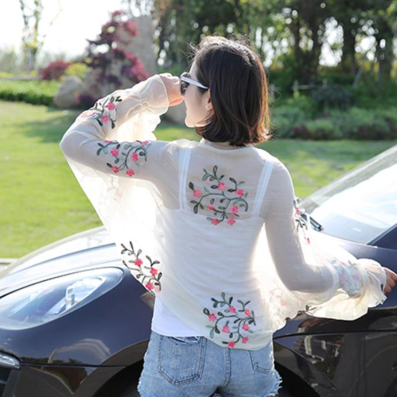 2025 Summer New Women Long Cas - Embroidery Tshirt 评论和价格
