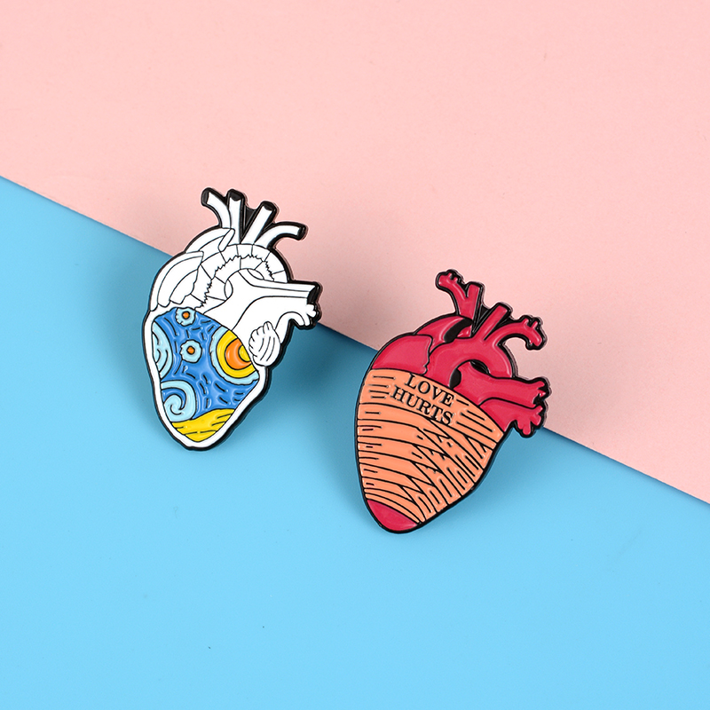 Heart Organ Series Brooch Medi - Embroidery Quilting 评论和价格