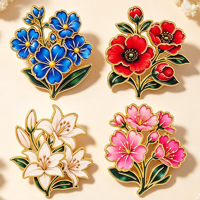 Cute Vintage Colorful Floral E - Embroidery Wallpaper 评论和价格