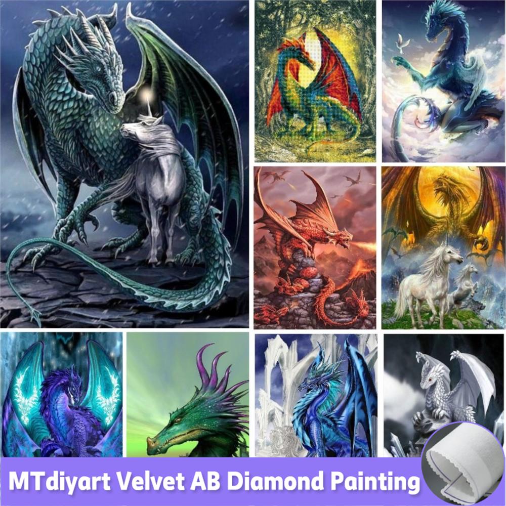 DIY 5D Dragon And Unicorn Diam - Embroidery Unicorn 评论和价格
