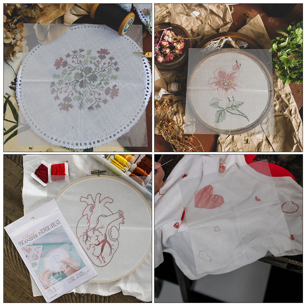 8Pcs Water Soluble Embroidery  - Embroidery Tshirt 评论和价格
