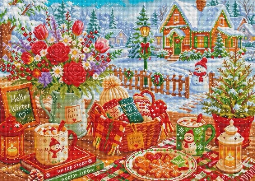 9CT 14ct Winter Printed Kits C - Embroidery Job 评论和价格
