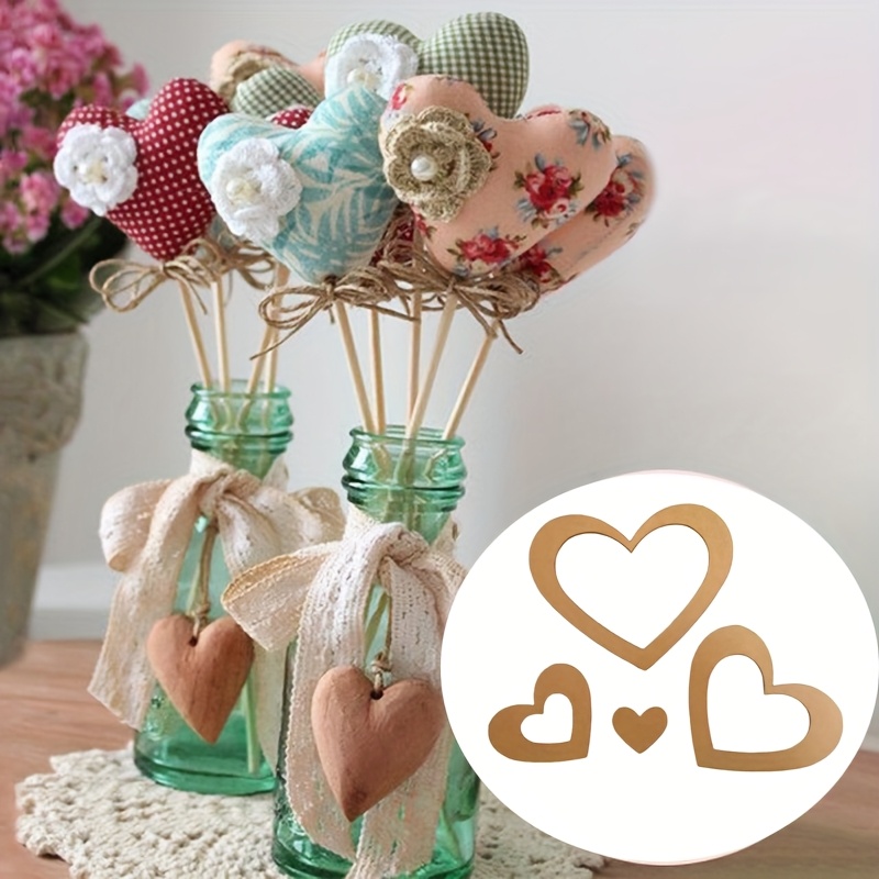 4Pcs Acrylic Nested Heart Quil - Embroidery Quilting 评论和价格