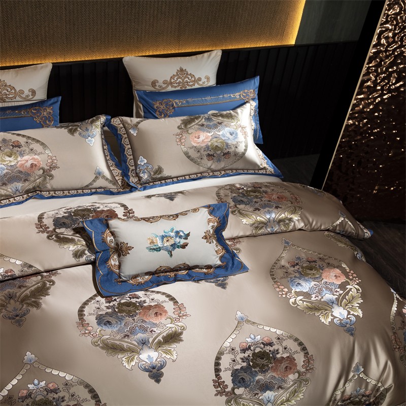 4/6/10Pcs Bedding Set Elegant  - Embroidery Quilt Cover 评论和价格